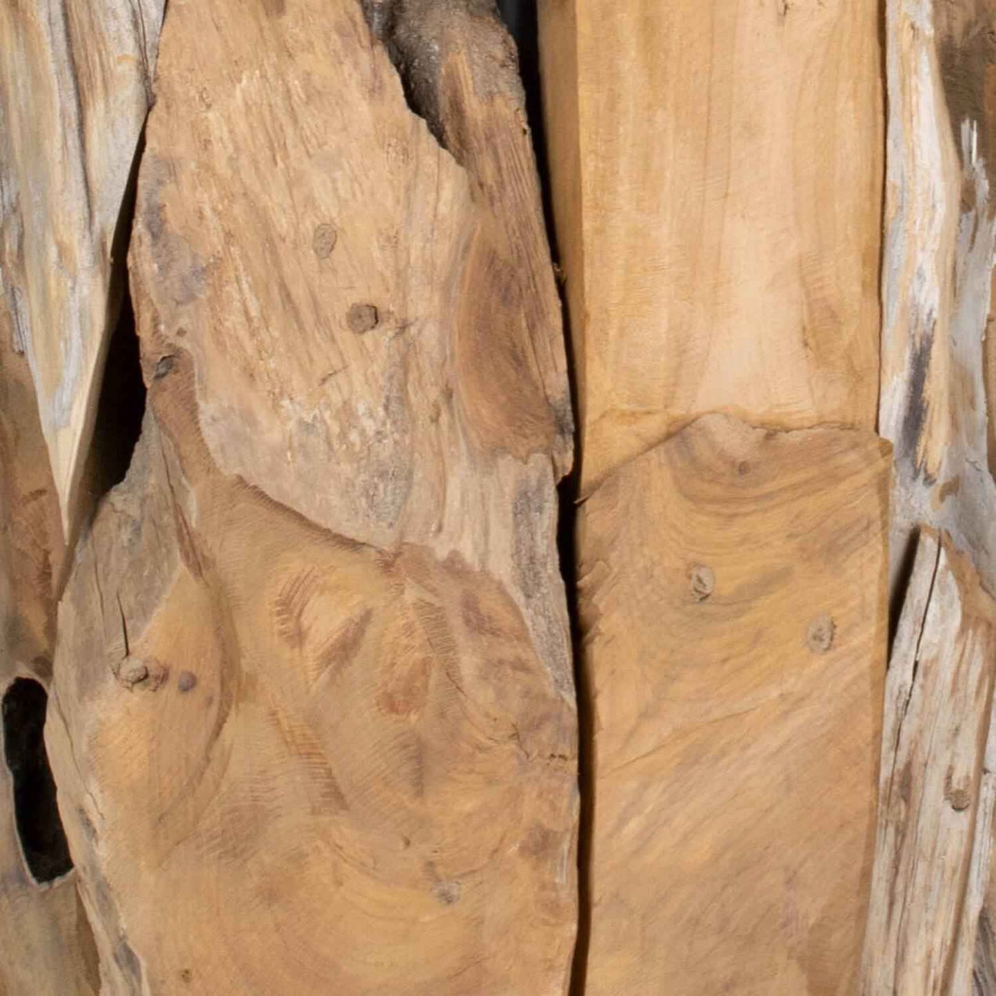 Plantenbak van erosiehout – 50 x 50 x 120 cm