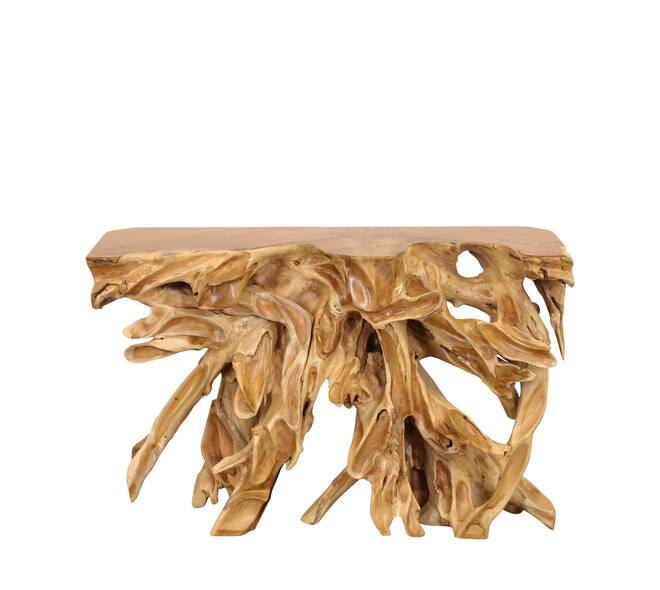 Rechteckiger Beistelltisch aus Teakholz – 118 x 39 x 75 cm