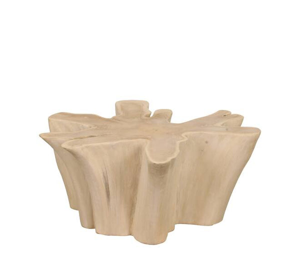 Teakhouten salontafel gebleekt – 98x98x45 cm