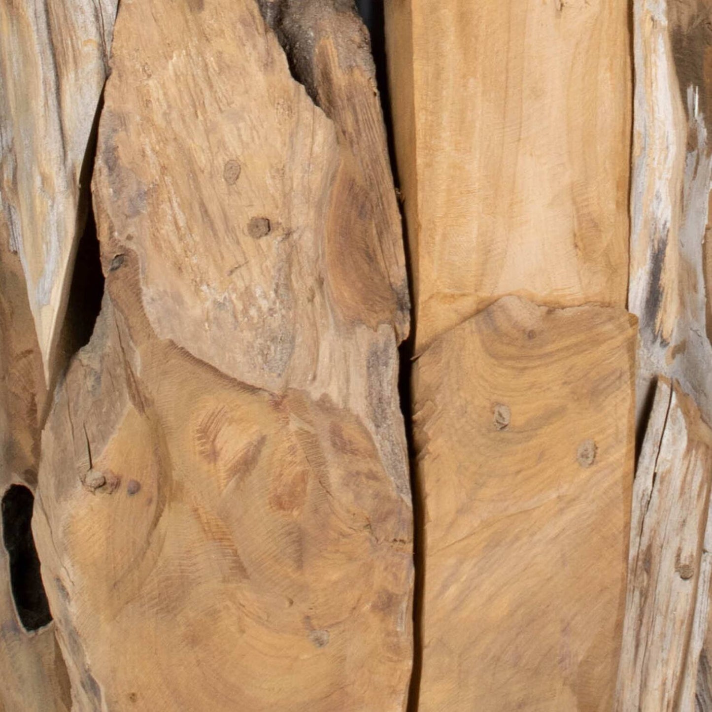 Plantenbak van erosiehout – 50 x 50 x 120 cm